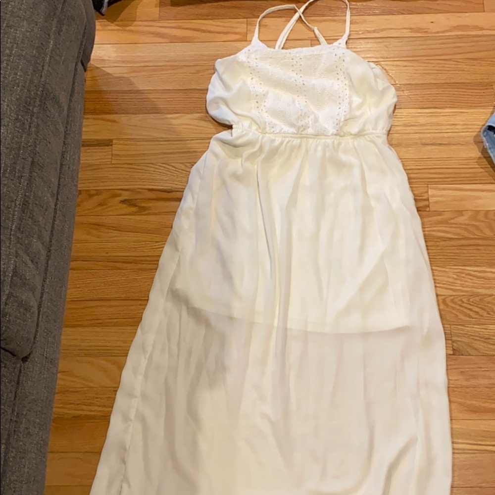 White long dress